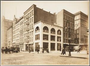 Hudson Street and Harrison Street, southwest corner. Street view