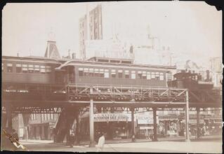 [Elevated railroad station.]