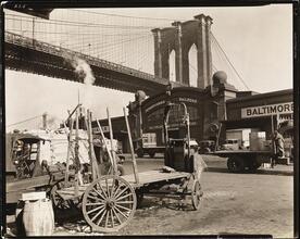 Brooklyn Bridge with Pier 21, Pennsylvania Railroad