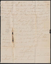 Undated letter to Anne Charlotte McAdam