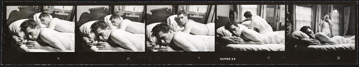Walter Cartier, Prizefighter of Greenwich Village [Walter and Vincent Cartier sleeping and Walter Cartier waking up.]