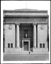 Chambers Street. Irving Savings Bank, exterior.