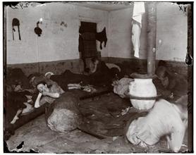 Women's Lodging Room in Eldridge Street Police Station.