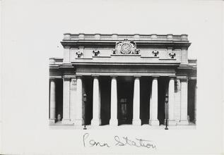 [Entrance to Pennsylvania Station.]