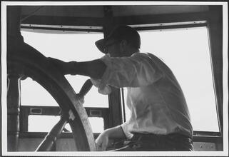 [Captain on the ferry.]