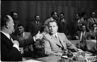 United Nations [Nasrollah Entezam at the General Assembly of the United Nations.]