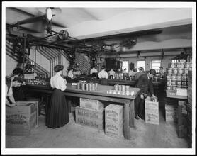 Franklin Street and Greenwich Street. B. Fischer and Co. Factory, Coffee Packing Dept..