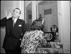 Billy Rose [Billy Rose and Eleanor Holm at home.]