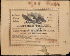 Matthew Carter, Manufactory of Looking Glasses