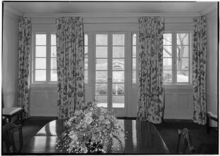 Bruce Barton [residence]. Dining room windows.