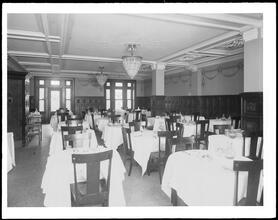 35 Washington Square West. Hotel Holley, dining room.