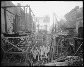 Woolworth Building, Looking West [Construction zone.]