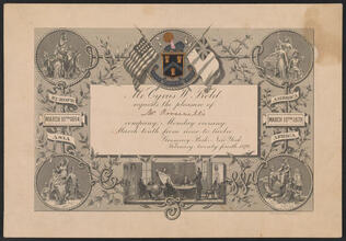 [Mr. Cyrus W. Field requests the pleasure of Mr. Roosevelt's company.]