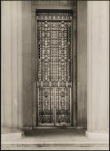 851 Grand Concourse. Bronx County Courthouse. Detail of grille in entrance