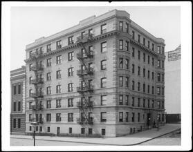 West 147th Street at the S.W. corner of Convent Avenue. Paul Revere Apartment House.