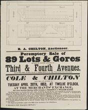 Peremptory Sale of 89 Lots & Gores of Lots of Ground