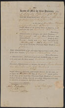 Bond of Leonard Bleecker to Calicia Allaire for $14,5000, August 13, 1804