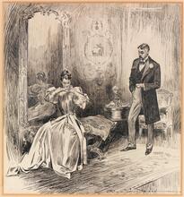 A Couple Conversing in a Drawing Room