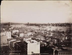 [East River and bridge.]