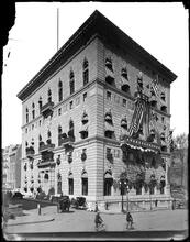 3 West 54th Street. University Club, decorated [for Dewey Celebration].