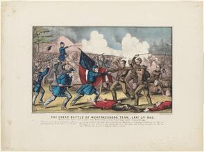 The Great Battle of Murfreesboro, Tenn. Jany. 2nd 1863.