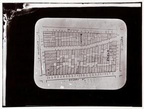 Ground plan of a Cherry Street block showing crowding on lot.