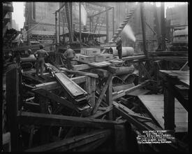 Woolworth Building, Looking N. W. From S. E. Corner [Construction zone.]