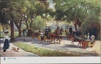 East Drive, Central Park, New York.