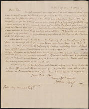 Letter from John Jay to Peter Jay Munro, March 27, 1809