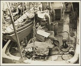 [Deck of the "Old Glory".]