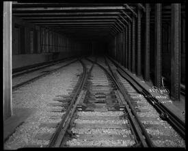 Unidentified subway tracks.