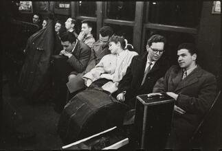 Life and Love on the New York City Subway [Musicians with their instruments on a subway.]
