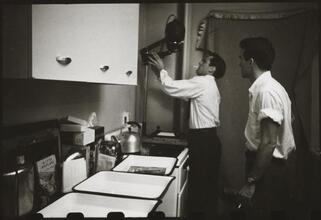 Montgomery Clift - Glamour Boy in Baggy Pants [Montgomery Clift and Kevin McCarthy developing photographs.]