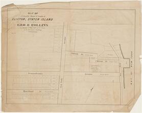 Map of a Valuable House & Lands at Clifton, Staten Island