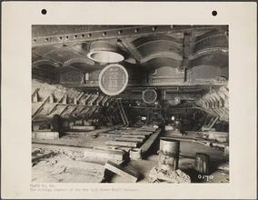 [The working chamber of the New York River Shaft Caisson.]