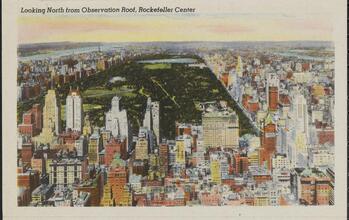Looking North from Observation Roof, Rockefeller Center.