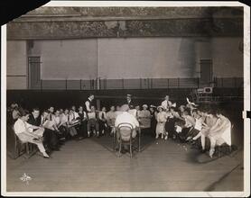Theatrical, Ned Wayburn's Rehearsal 'Town Topics'.