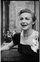 Goodbye My Fancy [Cast on stage. Madeleine Carroll as Agatha Reed.]