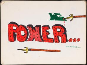 Power... To Be Continued... [Page in Wicked Gary's piece book.]