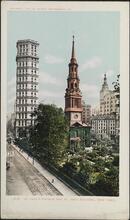 St. Paul's Church and St. Paul Building, New York.