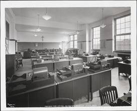 [Aquinas High School, Secretary Practice Classroom.]