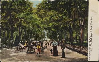 The Mall, Central Park, New York.