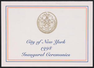 City of New York 1998 Inaugural Ceremonies