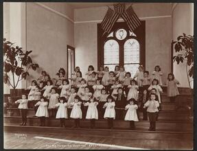 The N.Y. Foundling Hospital -- Hall -- Excercises.