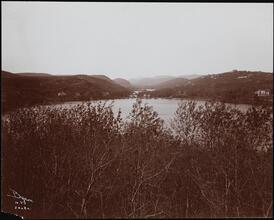 [The Wee Wah Lake and hills viewed from the C.B. Alexander, Esq. estate at Tuxedo Park, N.Y.]