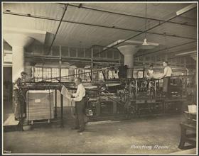 E. R. Durkee & Co., Elmhurst L.I., Interior, Printing Dept. 2 Color Press.