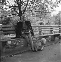 Men Are Such Wolves [Woman on a park bench.]
