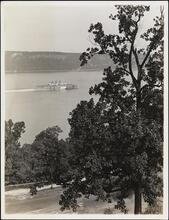 [Ship on the Hudson from Opposite C. K. Billings Estate on Riverside Drive.]