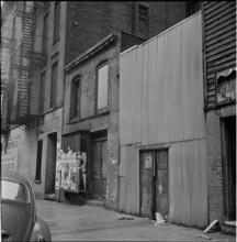 [Old carriage house, 203 East 29th Street.]