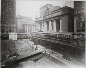 Street Scenes - About 1918.  E. 42nd St. No. Side-W. from Lexington Ave.